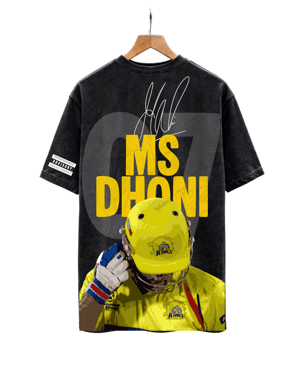 MS Dhoni 07 "Definitely Not" Graphic Cotton Tee