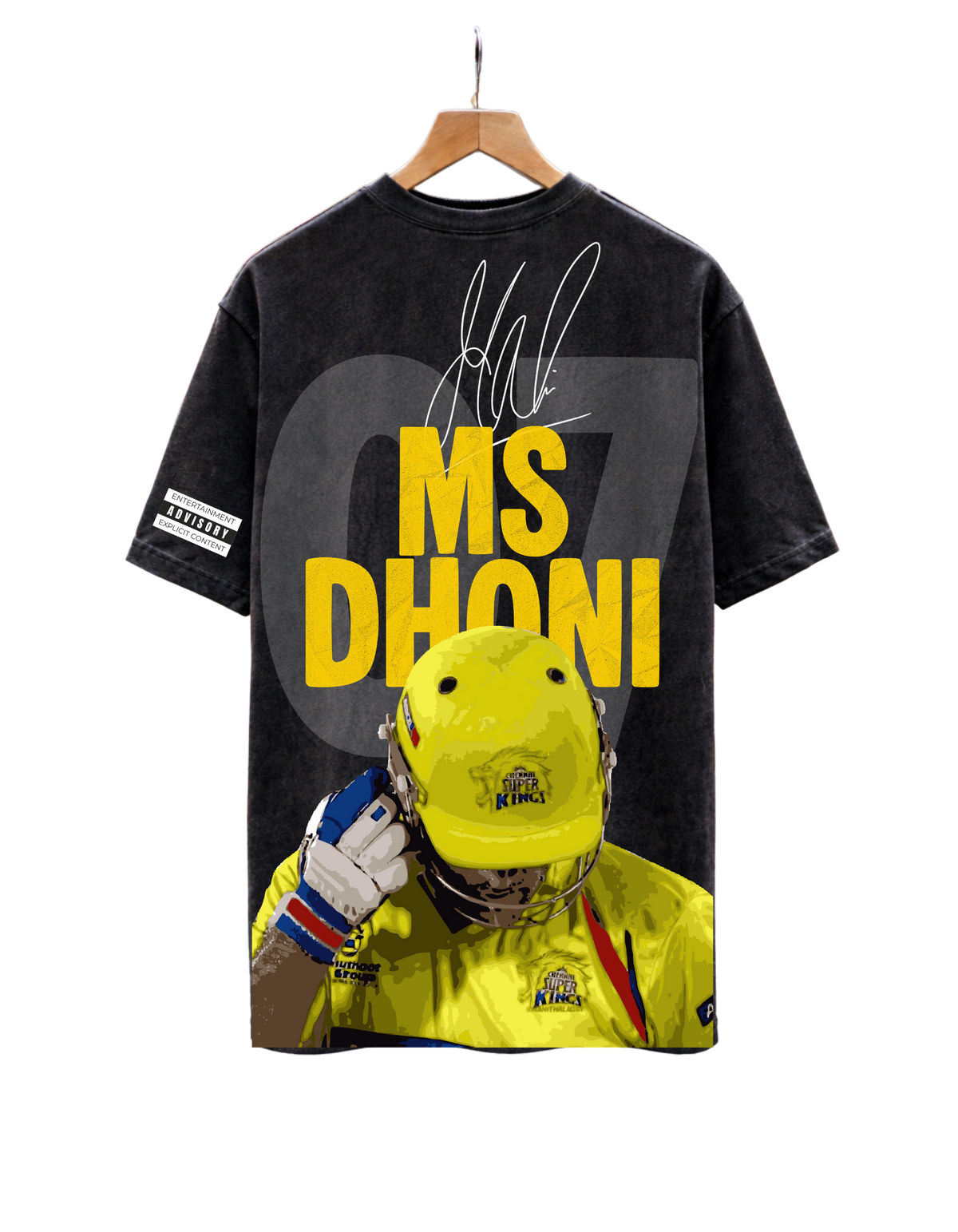 MS Dhoni 07 "Definitely Not" Graphic Cotton Tee