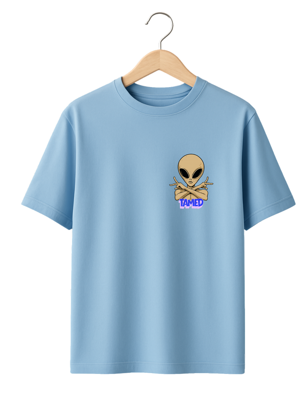 Tamil Alien Cat Oversized T-Shirt | HUMANS AH DA NEENGELAM™ | TAMED